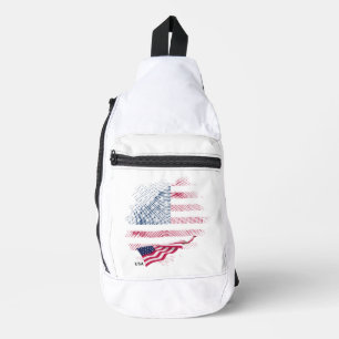 USA flag Sling Bag
