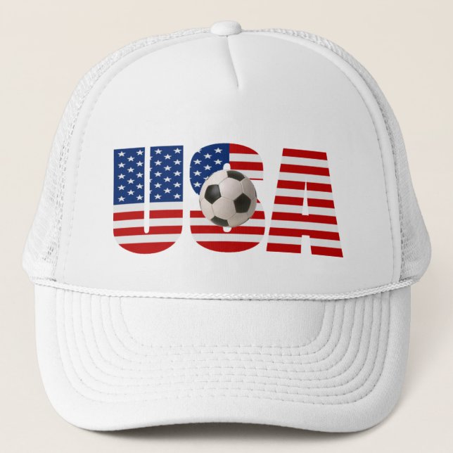 USA FLAG Soccer Hat (Front)