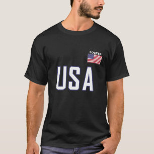 Usa Flag Soccer Team Cool Futbol Equipment Men Wom T-Shirt