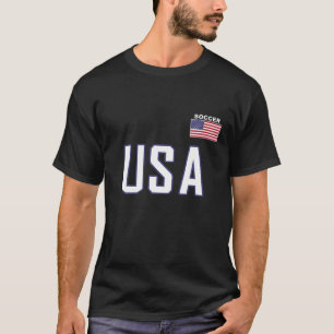 USA Flag Soccer Team Cool Futbol Equipment Men Wom T-Shirt