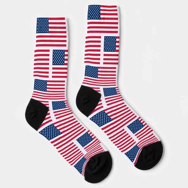 USA Flag Socks Patriotic (Right)