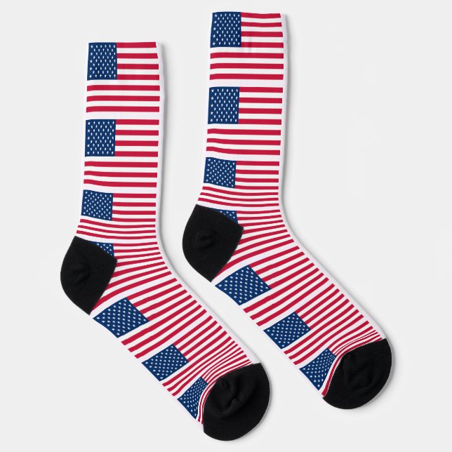 USA Flag Socks Patriotic (Right)