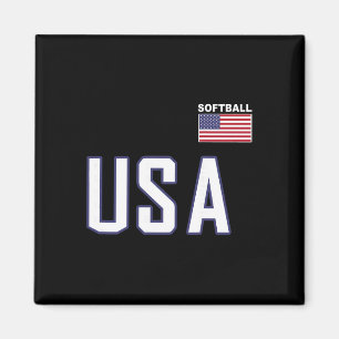 Usa Flag Softll Pocket Team Jersey Gift Top Tee Magnet