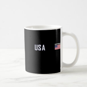 Usa Flag Softll Team Equipment Women Men Softll Coffee Mug
