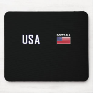 Usa Flag Softll Team Equipment Women Men Softll Mouse Mat
