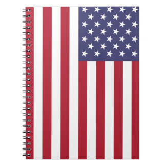 USA Flag Spiral Notebook Dairy Journal For School