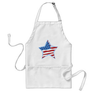 USA Flag Star Chef's apron