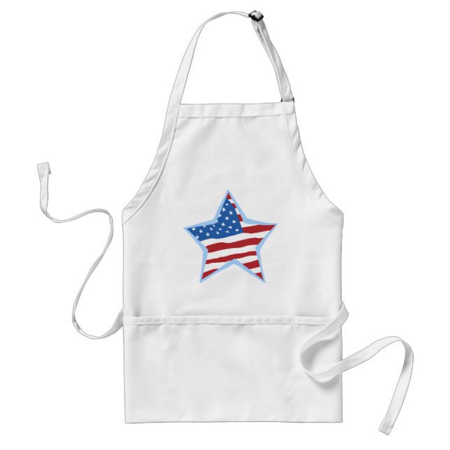 USA Flag Star Chef's apron (Front)
