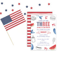 USA Flag Stars and Stripes 3rd Birthday Party