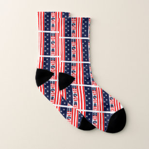 USA Flag Stars & Stripes Custom All-Over Print Socks