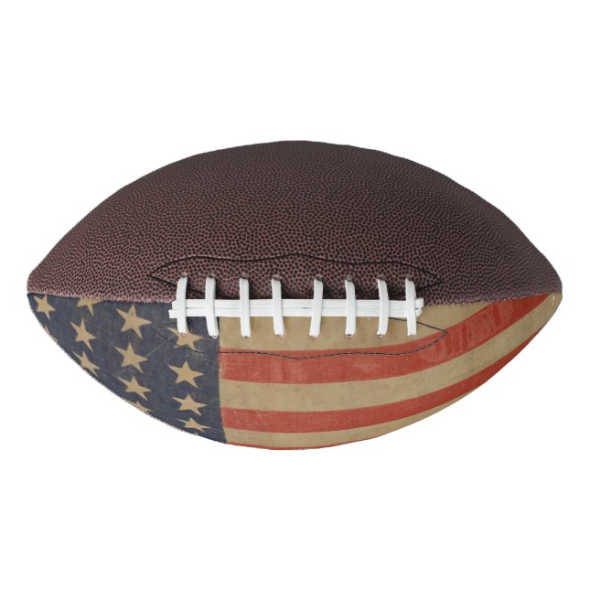 USA Flag Stars Stripes Patriotic Pattern Coach American Football (Front)