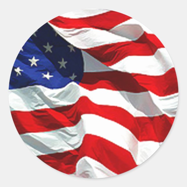 USA Flag sticker and envelope Seal (Front)