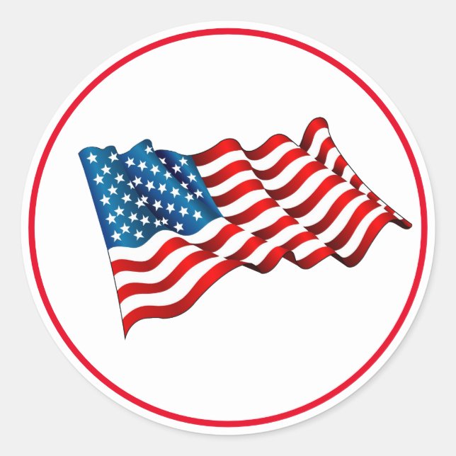USA Flag Stickers (Front)