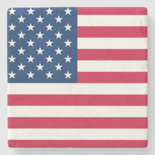 USA Flag Stone Coaster
