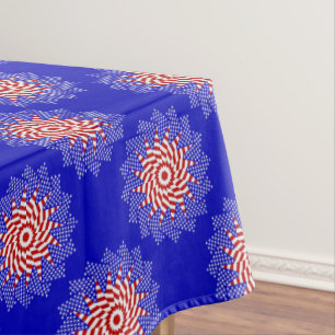 USA FLAG-TEABAG FOLDING S10B-52x70 TABLECLOTH