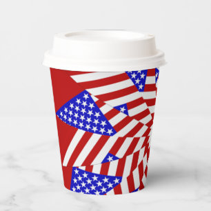 USA Flag-Teabag Folding s13r-PAPER PARTY CUPS