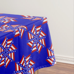 USA FLAG-TEABAG FOLDING S14B-52x70 TABLECLOTH