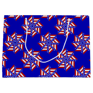 USA Flag-Teabag Folding S14b-GIFT BAG L