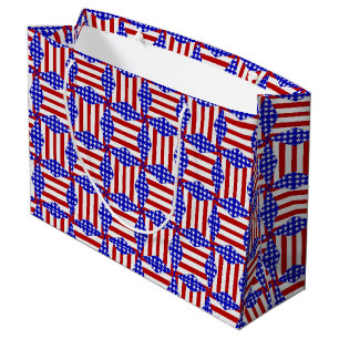 USA Flag-Teabag Folding S2-GIFT BAG L