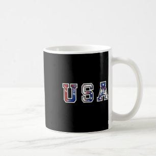 Usa Flag Tee Shirt For Women 4th Of July Memorial Coffee Mug