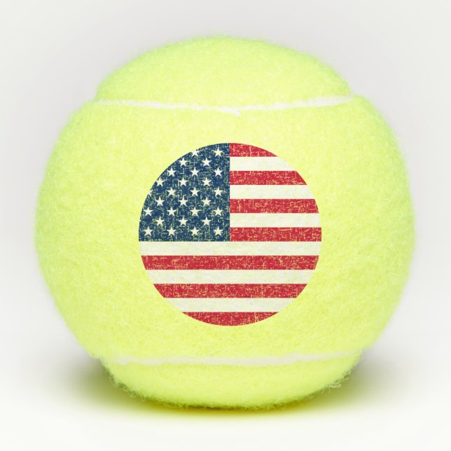 USA Flag Tennis Balls - Patriotic (Front)
