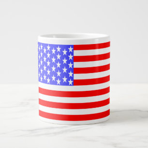 USA Flag Totally Printed Large Coffee Mug
