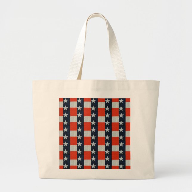 USA Flag Tote Bag (Front)