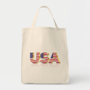 USA Flag Tote Bag United States of America