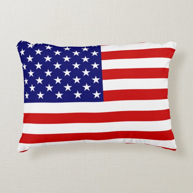 USA Flag tpcnt Decorative Cushion (Front)