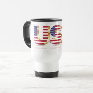 USA Flag Travel Mug United States of America