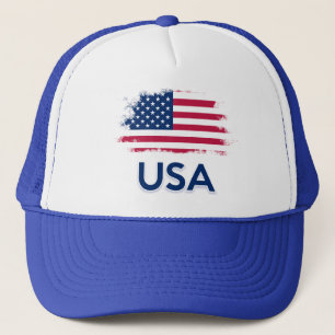USA Flag    Trucker Hat
