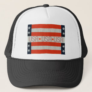 USA Flag Trucker Hat
