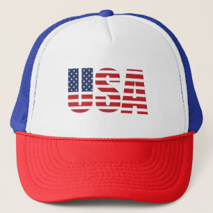 USA Flag Trucker Hat