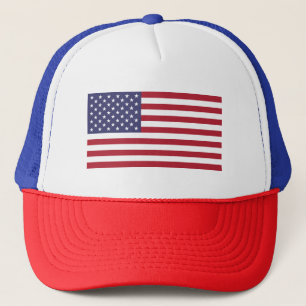 USA FLAG  TRUCKER HAT