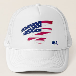 USA Flag Trucker Hat - Patriotic Baseball Cap