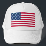 USA Flag Trucker Hat United States of America<br><div class="desc">USA - United States of America - Flag - Patriotic - Independence Day - July 4th - Customizable - Choose / Add Your Unique Text / Color / Image - Make Your Special Gift - Resize and move or remove and add elements / image with customization tool. You can also...</div>