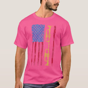 Usa Flag Trumpet T-Shirt