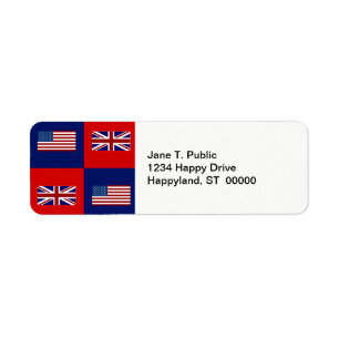 USA Flag & UK Flag Pattern