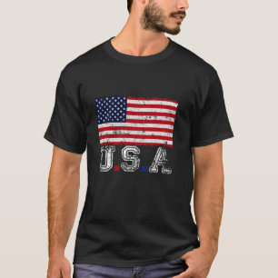 USA Flag United States Of America 4th Of July Amer T-Shirt