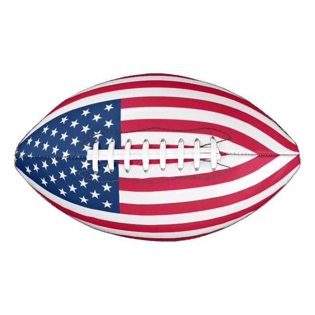 USA Flag - United States of America - Patriotic American Football (Front)