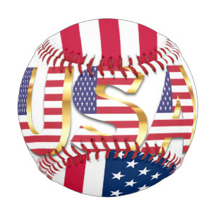 USA Flag - United States of America - Patriotic  Baseball