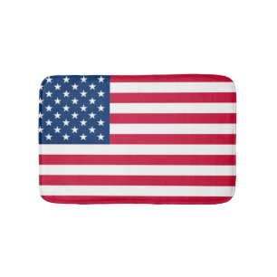 USA Flag - United States of America - Patriotic Bath Mat
