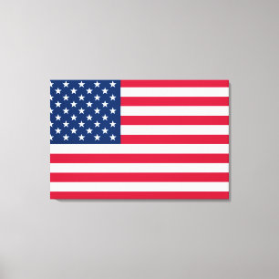 USA Flag - United States of America - Patriotic Canvas Print