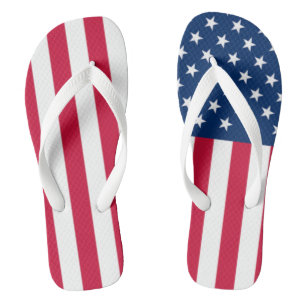 USA Flag - United States of America - Patriotic Flip Flops