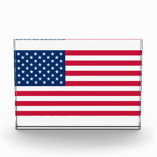 USA Flag - United States of America - Patriotic Photo Block