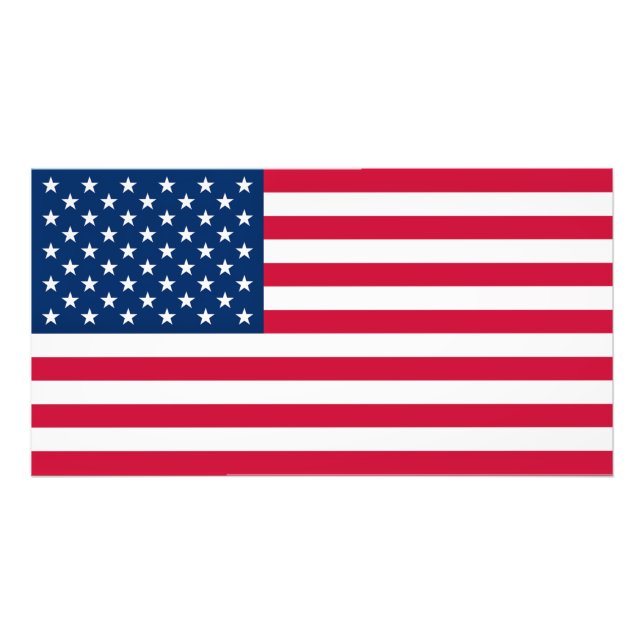 USA Flag - United States of America - Patriotic Photo Print (Front)
