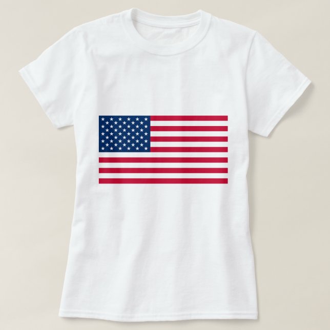 USA Flag - United States of America - Patriotic - T-Shirt (Design Front)