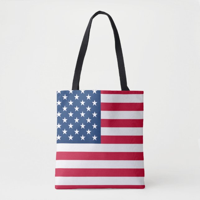USA Flag - United States of America - Patriotic Tote Bag (Front)