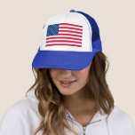 USA Flag - United States of America - Patriotic - Trucker Hat<br><div class="desc">USA - United States of America - Flag - Patriotic - Independence Day - July 4th - Customizable - Choose / Add Your Unique Text / Color / Image - Make Your Special Gift - Resize and move or remove and add elements / image with customization tool. You can also...</div>