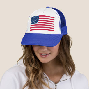 USA Flag - United States of America - Patriotic - Trucker Hat